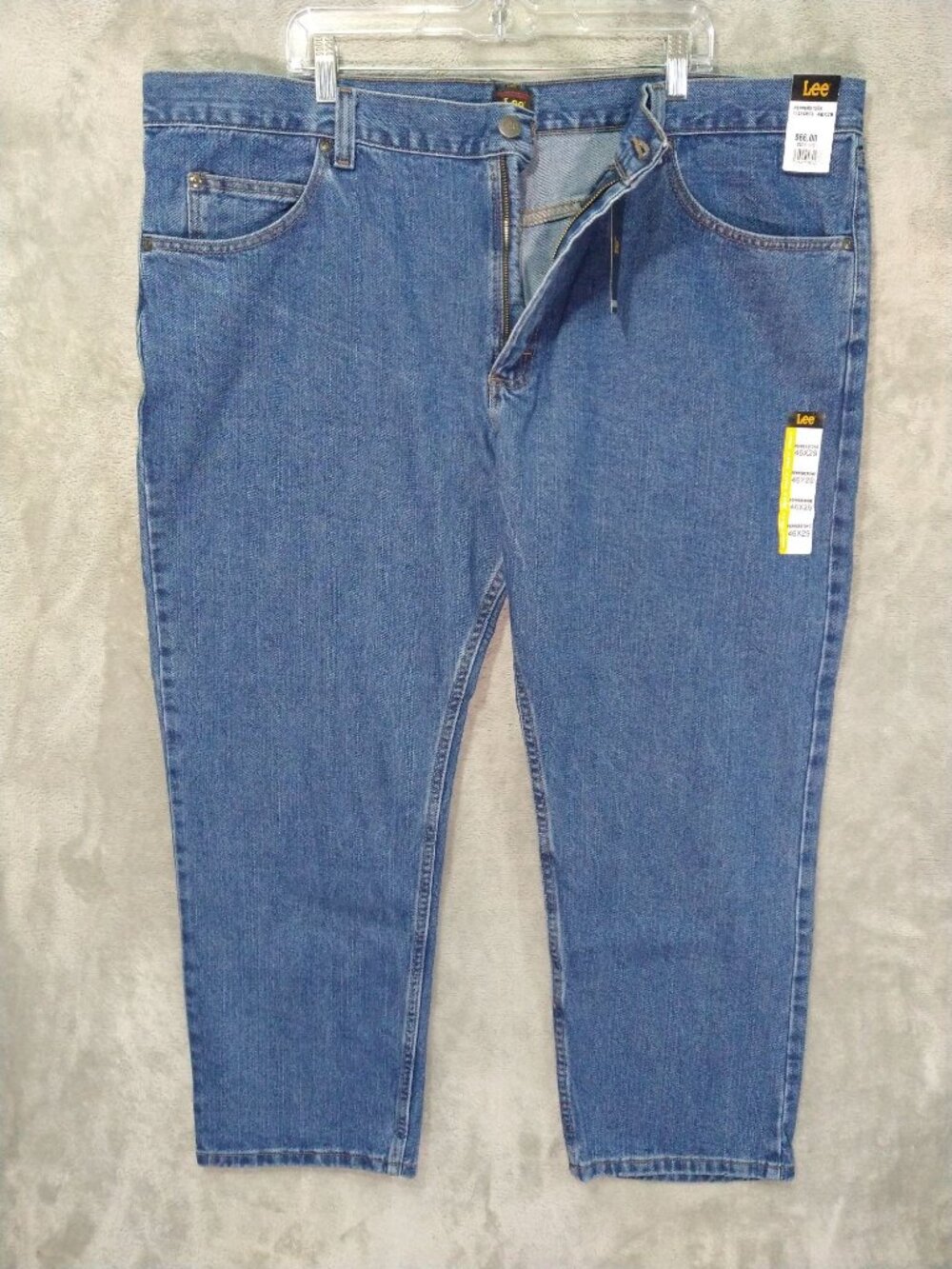 Lee Jeans Mens 46x29 Blue Denim Straight Leg Regular Fit Pepperstone Wash NWT